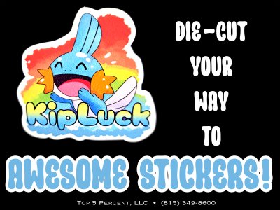 Custom die cut stickers printed in Shorewood, Joliet, and Plainfield, Illinois