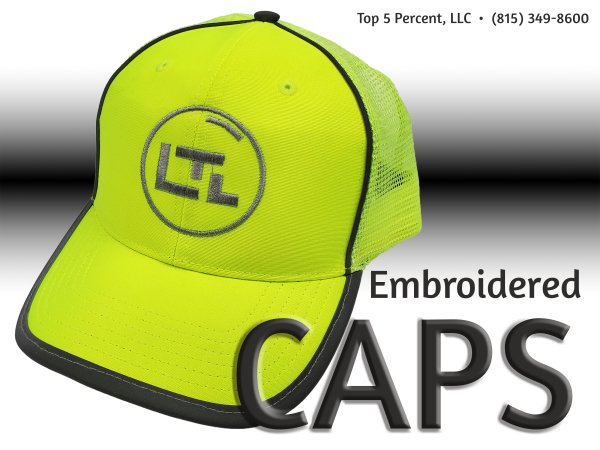 Custom embroidery caps and hats for businesses in Joliet Illinois