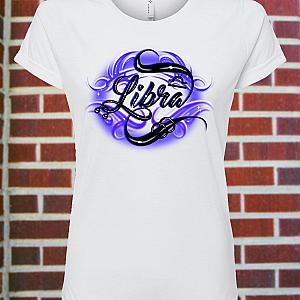Women's Libra Zodiac Fitted T-Shirt — view 1