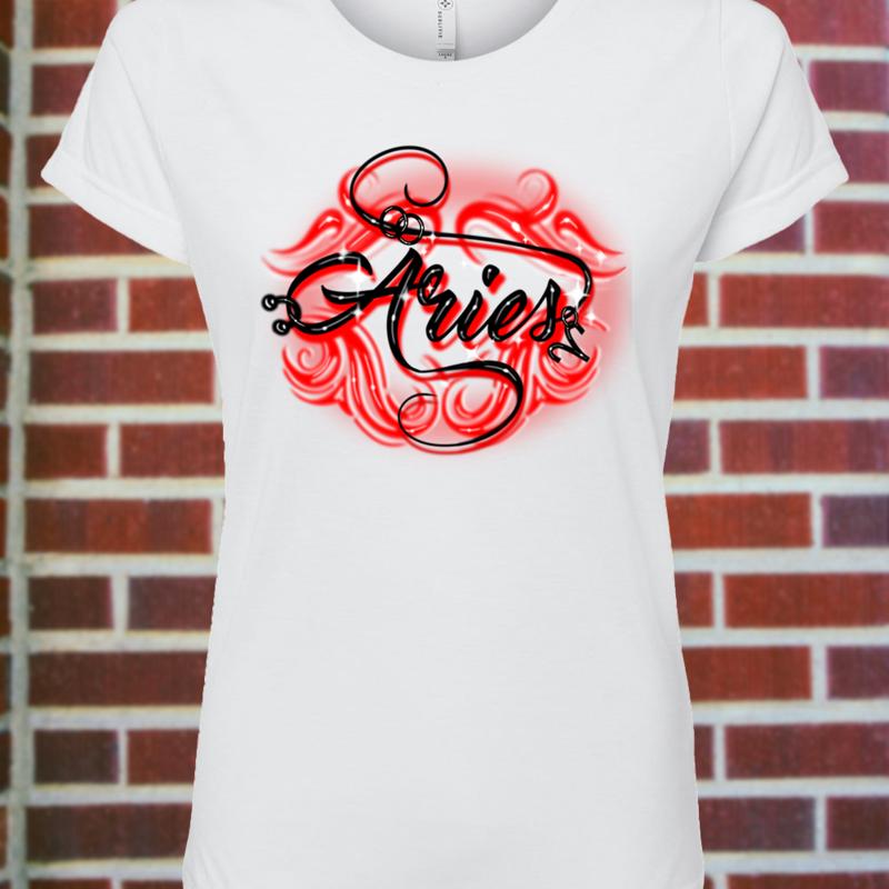 Women's Aries Zodiac Fitted T-Shirt