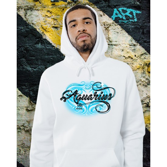 Men's Aquarius Zodiac Hoodie Men's Aquarius Zodiac Hoodie
