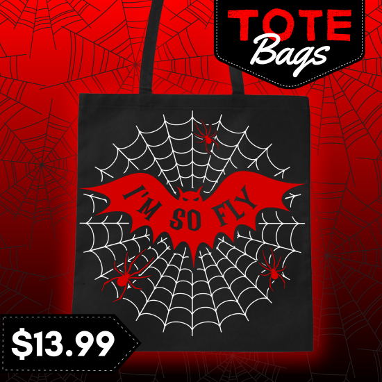 Halloween 'I'm So Fly' Bat Tote Bag