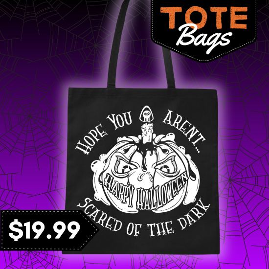 Halloween Glow in the Dark Pumpkin Tote Bag