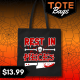 Halloween 'Rest In Pieces' Tote Bag