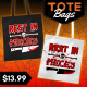 Halloween 'Rest In Pieces' Tote Bag