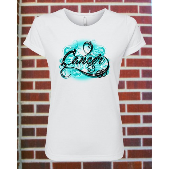 Women's Cancer Zodiac Fitted T-Shirt