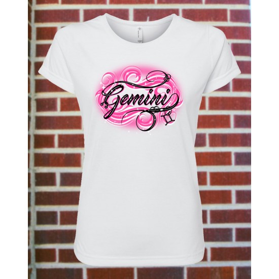 Women's Gemini Zodiac Fitted T-Shirt