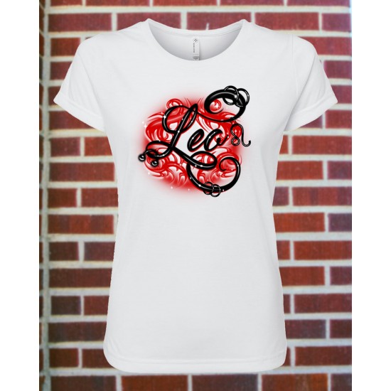 Women's Leo Zodiac Fitted T-Shirt