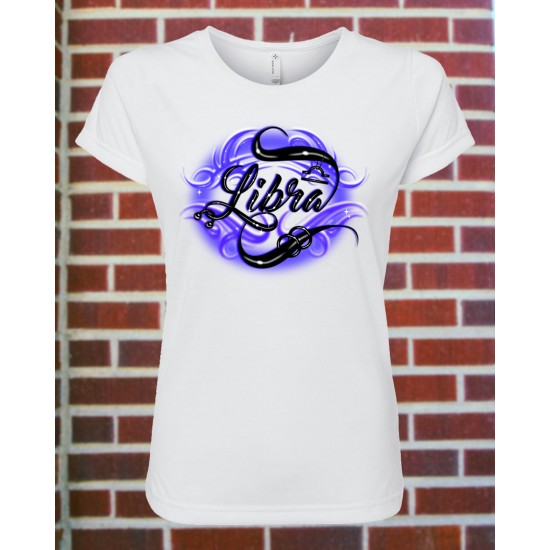 Women's Libra Zodiac Fitted T-Shirt