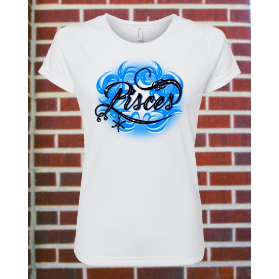 Women's Pisces Zodiac Fitted T-Shirt